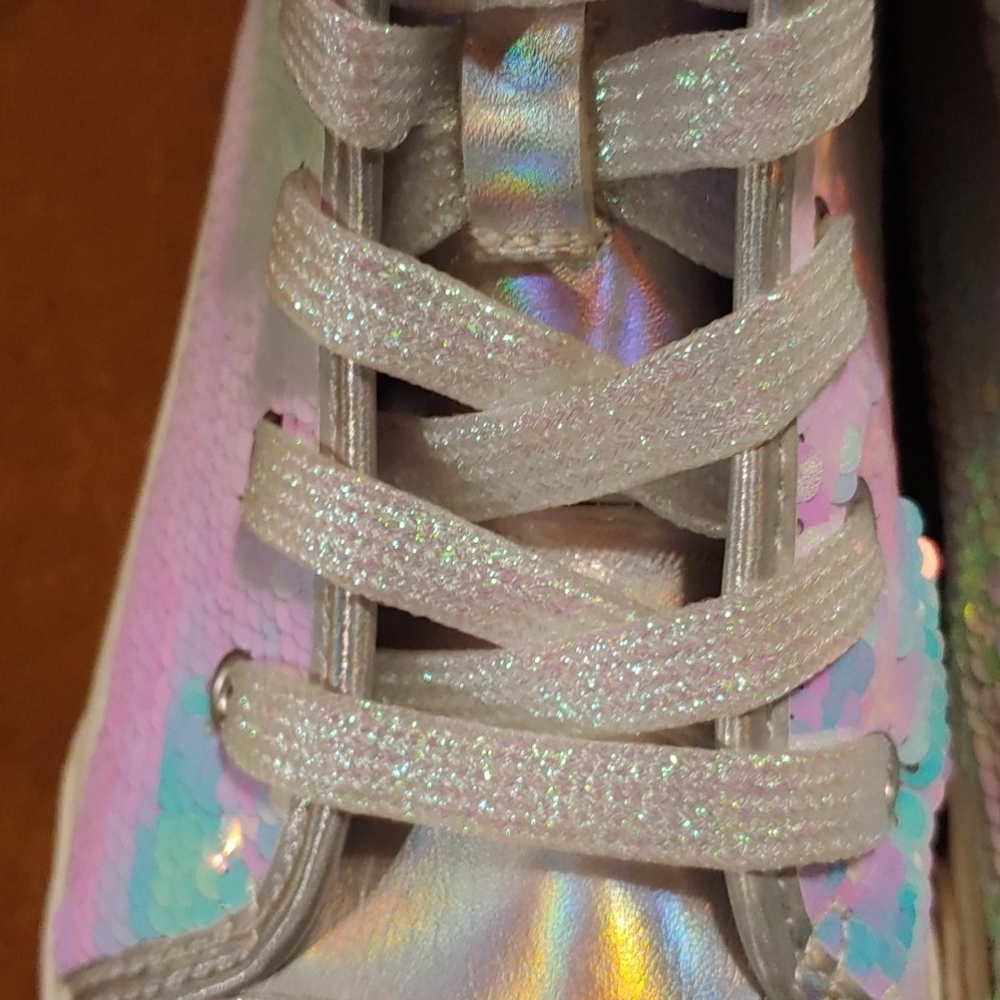 NWT Children's Place High Tops flip sequins size 3 - Picture 6 of 6